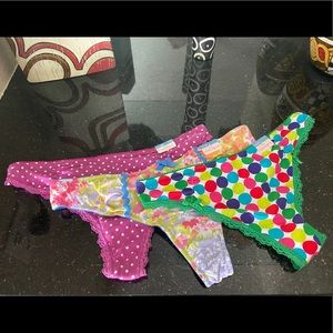 Cacique Lot of 3 Thong Panties NWT 14/16